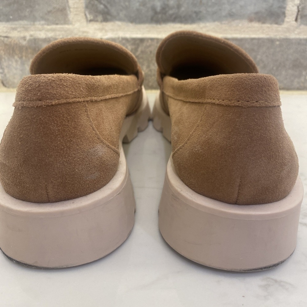 Dolce Vita Elias Chunky Platform Lug Loafer Tan Suede Women's Size 8.5 - Picture 4 of 6
